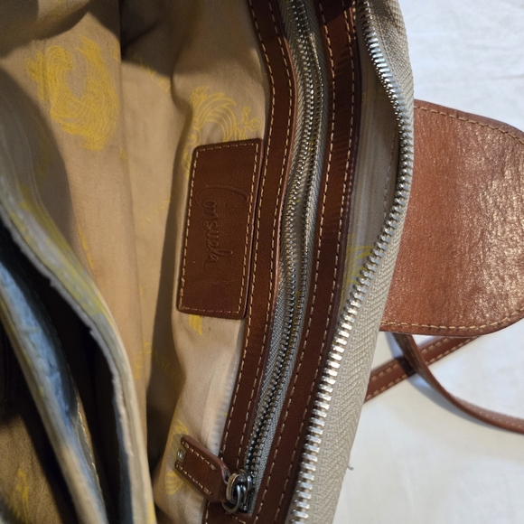 Brown and Cream Crossbody Bag - Picture 7 of 10